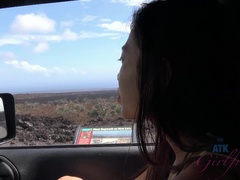 Amateur, Asiatique, Doigter, Petite amie, Petite femme, Public, Maigrichonne, Voyeur