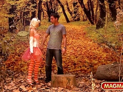 ブロンド, フェラチオ, チン, 指いじり, ドイツ人, キス, アウトドア, オマンコ