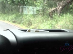 素人, ビキニ, 指いじり, 露出狂, 彼女, オーガズム, 公共, のぞき