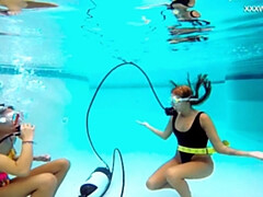 18, 美女, チェコ, フェティッシュ, ヌード, ロシア人, ティーン, 水中