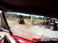 Very tiny skinny brunette has outdoor vacation sex - Amylee at Punta Cana Buggy - amateur sex with cumshot