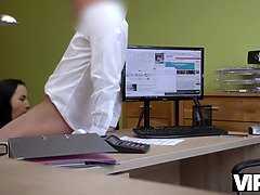 18 ans, Sucer une bite, Tchèque, Hd, Argent, Bureau, Pov, Chatte