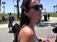 Go to the beach with Ashley Stone leading the way! by ATK Girlfriends: Amateur, Babe  Brunette Porn