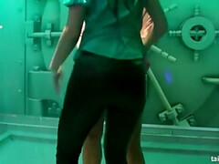 デカパイ, ブロンド, 茶髪の, 着衣女と全裸男, 人形, グループ, Hd, タトゥー