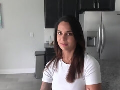 Enthousiasteling, Grote kont, Rondborstig, Sperma shot, Hardcore, Masturbatie, Moeder die ik wil neuken, Stiefmoeder