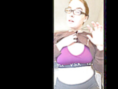 Enthousiasteling, Bruinharig, Dominante vrouw, Brillen, Vernedering