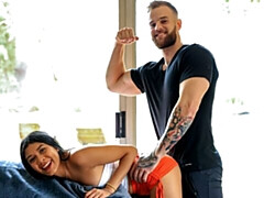 18, デカ尻, フェラチオ, 茶髪の, バック, 自然山雀, ティーン, オッパイの