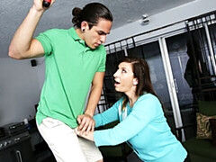 デカ尻, デカチン, ブロンド, 茶髪の, バック, 女 人男 人, 自然山雀, オッパイの