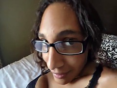 Noire, Noir ébène, Lesbienne, Masturbation, Strapon