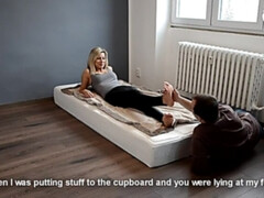 Geweldig, Blond, Universiteit, Fetisj, Voeten fetish, Hd, Likken, Masseren