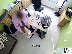 Vorstellungsgespräch, Blondine, Hd, Masturbation, Milf, Geld, Muschi, Stiefmutter