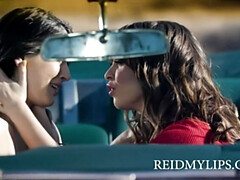 Grosser arsch, Braunhaarige, Hd, Lesbisch, Im freien, Tätowierung