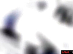 アナル, デカチン, ブロンド, 中出し, バック, 目瞪口呆, 淫乱熟女, 剃毛