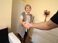 フェラチオ, チェコ, お婆さん, なめる, 熟年, アウトドア, オマンコ, ストッキング