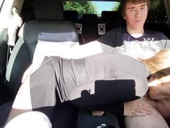 Cul, Gorge profonde, Queue, Naturelle, Orgasme, De plein air, Collant, Jarretelles