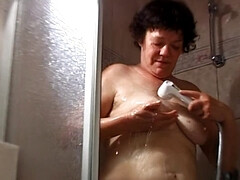 Kont, Bruinharig, Mollig, Gek, Omie, Masturbatie, Rijpe lesbienne, Speelgoed