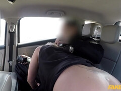 Amerikanisch, Blasen, Braunhaarige, Auto, Kehlenfick, Polizei