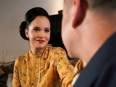 Grosser arsch, Blasen, Braunhaarige, Kleid, Handjob, Küssen, Milf, Strümpfe