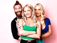 Grosser arsch, Grosser schwanz, Grosse titten, Blondine, Blasen, Hundestellung, Hardcore, Milf