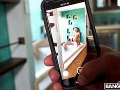 Tetas grandes, Rubia, Tetona, Masturbación, Ducha, Sexo soft, Solo, Voyeur