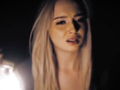 Schönheit, Blondine, Blasen, Vollbusig, Kehlenfick, Schwanz, Hardcore, Hd