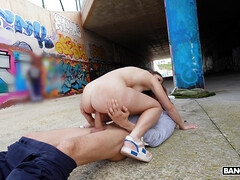 お尻, 茶髪の, ハードコア, アウトドア, 公共, オマンコ, スペイン人, ティーン