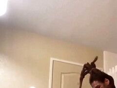 Amateur, Cuarto de baño, Negro, Garganta profunda, Polla, Sexo duro, Interracial, Orgasmo