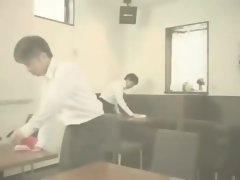 Aziatisch, Grote mammen, Pijpbeurt, Bruinharig, Handbeurt, Hardcore, Japaans, Tiener