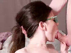 Amateur, Mamada, Corridas, Gafas, Pajear, Besar, Flaco, Adolescente