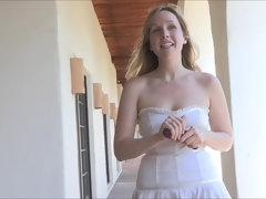 In den arsch, Nahaufnahme, Doppelpenetration, Kleid, Massage, Öffentlich, Solo, Spielzeuge