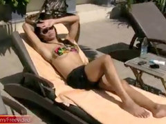 Anal, Bikini, Tir de sperme, Doigter, Branler, De plein air, Pov, Douche