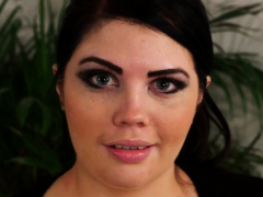 Busty voyeur Britt flash boobs in JOI