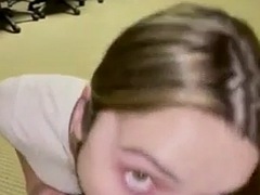 Nana, Grosse bite, Blonde, Sucer une bite, Tir de sperme, Interracial, Suçant, Adolescente