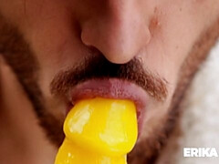 Pareja, Consolador, Fetiche, Gay, Hd, Público, Solo, Chupando