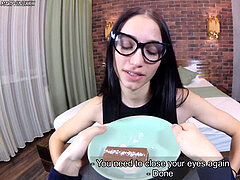 Nue  à poil, Surprise, Adolescente, Plan cul à trois