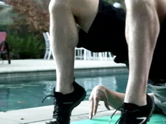 Blasen, Braunhaarige, Verrückt, Hd, Lecken, Natürlichen titten, Muschi, Rau