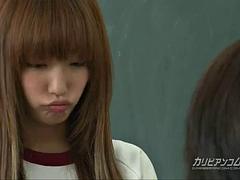 Asiatique, Gros seins, Sucer une bite, Éjaculation interne, Japonaise, Léchez, Nénés, Jouets