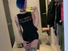 デカチン, フェラチオ, カップル, 女, レディボーイ, ロシア人, シーメール, オッパイの