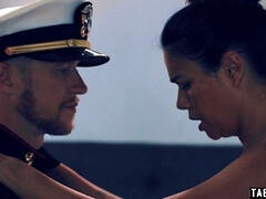 Stepson consoling his asian MILF stepmom