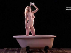 浴室, 指いじり, 目瞪口呆, 手コキする, オナニー, 一人, ティーン, 濡れ