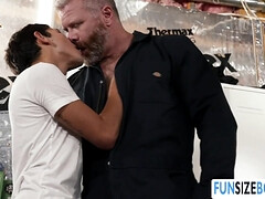 Petite Cain Marko analed by muscular plumber