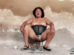 Anaal, Bondage discipline sadomasochisme, Fles, Seksspeelgoed, Gigantische dildo, Ondergoed, Shemale, Speelgoed