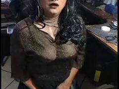 Enthousiasteling, Laarzen, Hakken, Ondergoed, Masturbatie, Mexicaans, Panty, Shemale