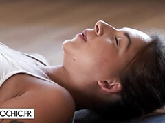 Grote mammen, Bruinharig, Europees, Vingeren, Flexibiel, Hardcore, Lesbisch, Lerarin