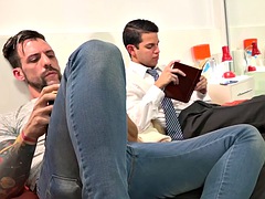 Anaal, Pijpbeurt, Universiteit, Sperma shot, Homo, Latijnse vrouw, Likken, Mager