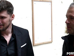 Kont, Grote mammen, Pijpbeurt, Bruinharig, Rondborstig, Dubbele penetratie, Frans, Natuurlijke tieten