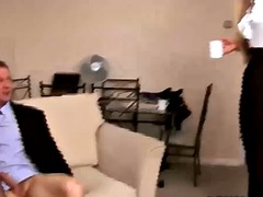 フェラチオ, 着衣女と全裸男, ヨーロピアン, フェムドム, グループ, オナニー, 三人, のぞき