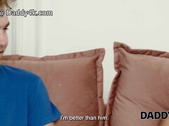 デカチン, 茶髪の, 爸, ヨーロピアン, Hd, 息子