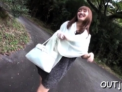 Aziatisch, Pijpbeurt, Japaans, Buiten, Gezichtspunt