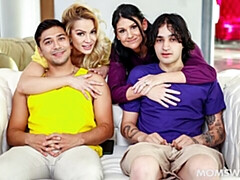 Cherry Kiss and Sienna Rae are getting fucked by big dicks